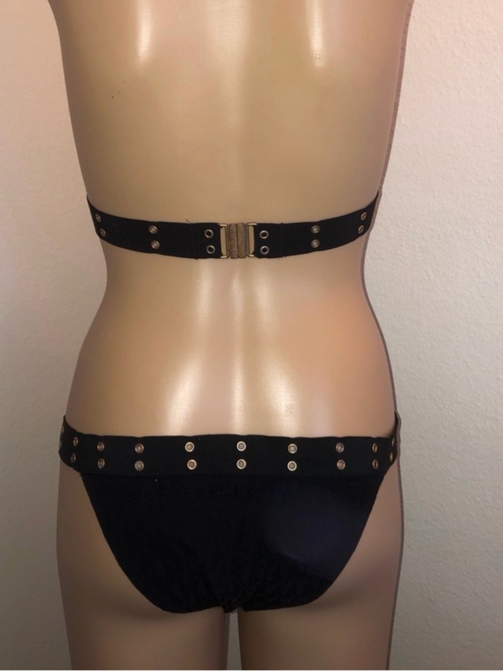 Vintage John Galliano Era Dior Monogram Bikini – Black & Gold - Picture 3 of 13
